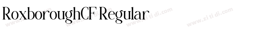 RoxboroughCF Regular字体转换